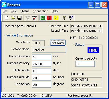 Satellite Booster Control Console